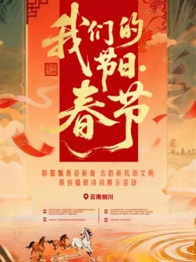 “我们的节日·春节”主题文化活动海报
